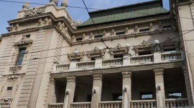 Sırbistan 'ın Belgrad Cumhuriyet Meydanı' ndaki Ulusal Opera Tiyatrosu