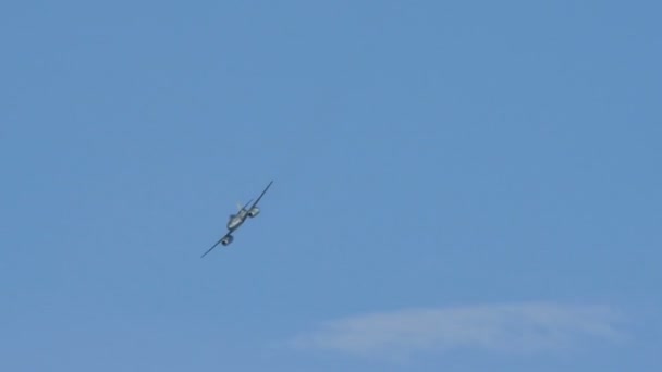 Messerschmitt Me 262Schwalbe Tweede Wereldoorlog Duitse nazi-straaljager Vliegtuigen. — Stockvideo