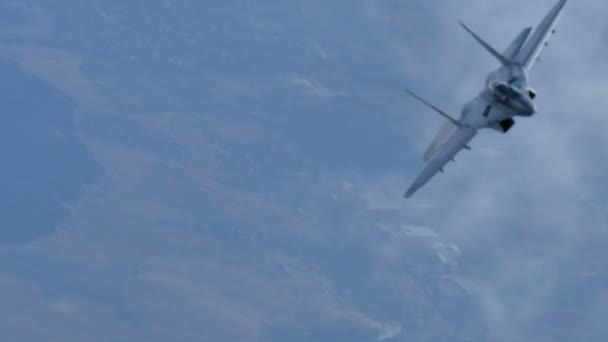 Avión de combate Mikoyan Gurevich MiG-29 Fulcrum en el vuelo 4K — Vídeo de stock