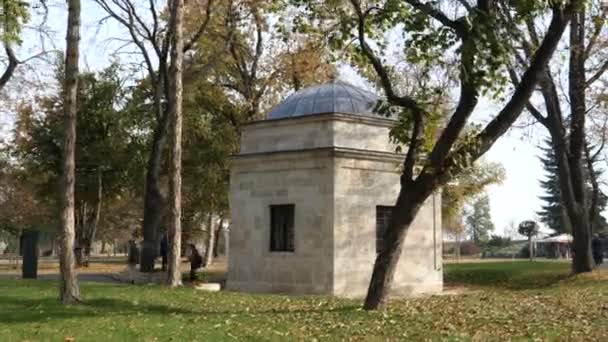 Tumba de Silahdar Damat Ali Pasha Imperio Otomano Gran Visir Belgrado Fortaleza — Vídeos de Stock