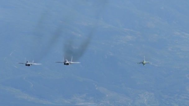 러시아 전투기 미코 얀 구레 비치 MiG 21 및 MiG 29 항공 고해상도 — 비디오