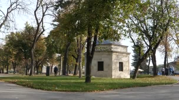 Tomb of Silahdar Damat Ali Pasha Ottoman Empire Grand Vizier Belgrade Fortress — Stock Video