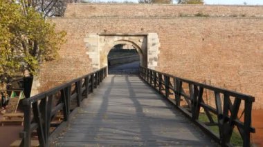 Belgrad Kalesi Kalemegdan 'ın duvarlarındaki Karadjordjes Kapısı