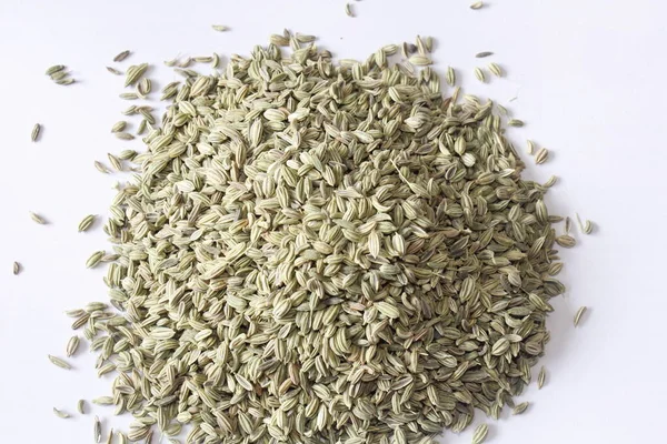Brown Cumin Seeds White Background — Stock Photo, Image