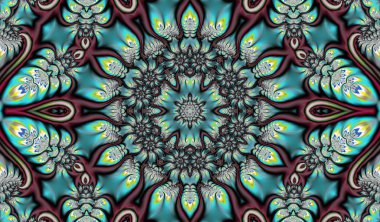 bir fraktal mandala şeklinde güzel arka plan