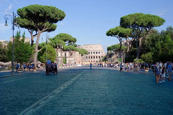 Rom Italien Juni 2018 Utsikt Över Colosseum Monumentet Besöks Varje — Stockfoto