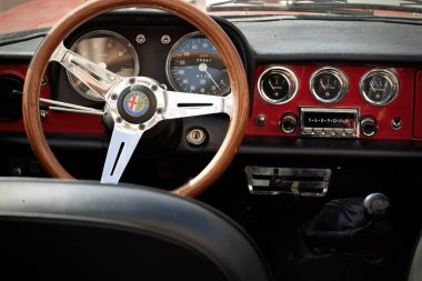 Alfa Romeo vintage araba detay