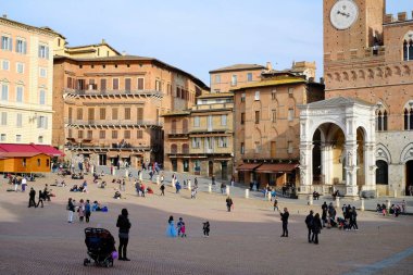 Piazza del campo Siena, İtalya