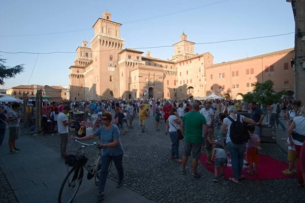Ferrara utcai zenész fesztivál 2016-ban, Olaszország — Stock Fotó