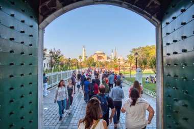 External view of Hagia Sophia clipart