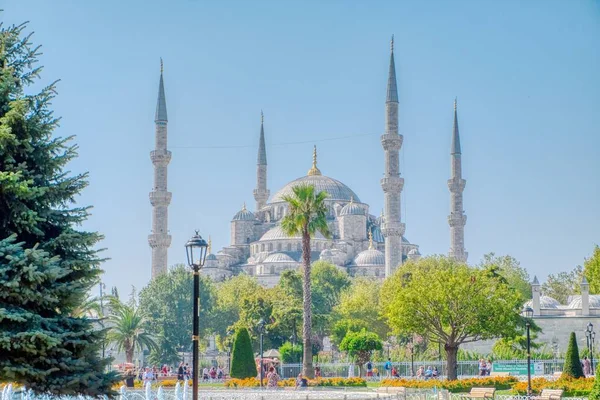 Moschea Blu di Istanbul con minareti — Foto Stock