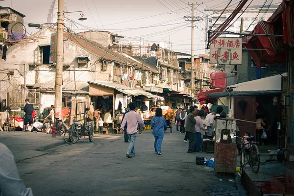 Street of an old district of Shanghai, China — Stock Photo, Image