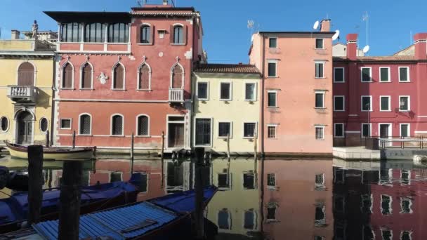 Chioggia Olaszország 2019 Február Kilátás Kis Jellegzetes Olasz Tengerparti Város — Stock videók