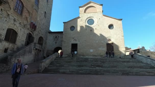 San Gimignano Italia Maret 2019 Pemandangan Kota Abad Pertengahan Yang — Stok Video