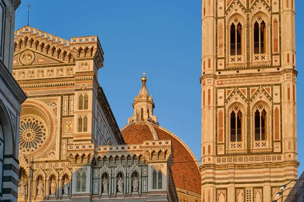 Florença Itália Agosto 2020 Detalhe Catedral Com Sua Cúpula Visitada — Fotografia de Stock