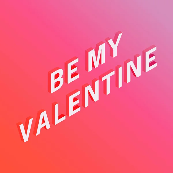 Quote Valentine Letter Written Isometric Blurred Background Concept Design Greeting Royalty Free Stock Illustrations