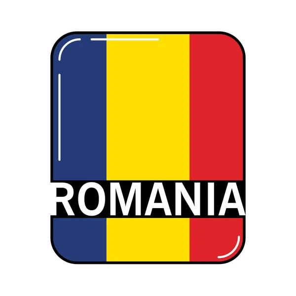 Flaga Narodowa Chorągiewką Rumunii Państwa Europejskiego Unia Europejska Irlandzki Tricolour — Wektor stockowy