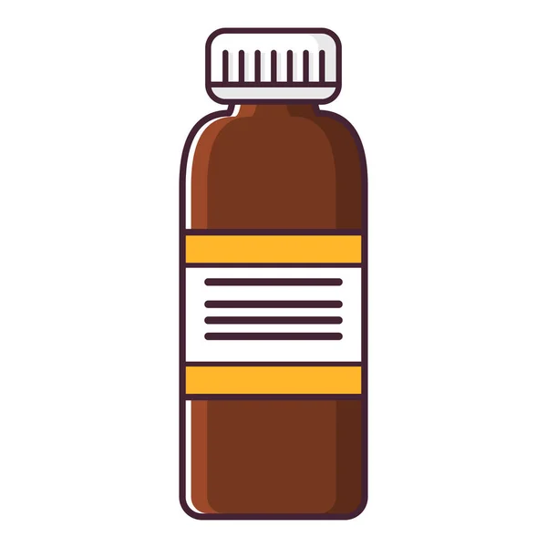 Medizin Vitamine Einem Glasfläschchen Pharmazeutische Medikamente Zur Behandlung Verpackung Der — Stockvektor