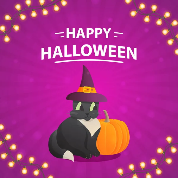 Banner de Halloween. Ilustración vectorial realista. — Vector de stock