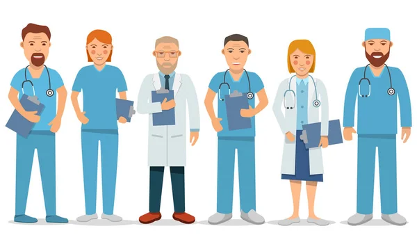 Doktor karakterleri. Kadın doktor, hemşire. Hastane personeli..