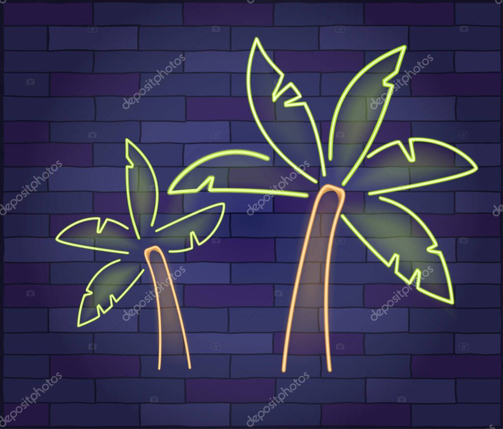 Vector illustration bright signboard, banner.