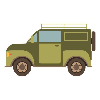 Off-road SUV düz stil bir taşıyıcı. Seyahatler ve kötü yollar için bir araç..
