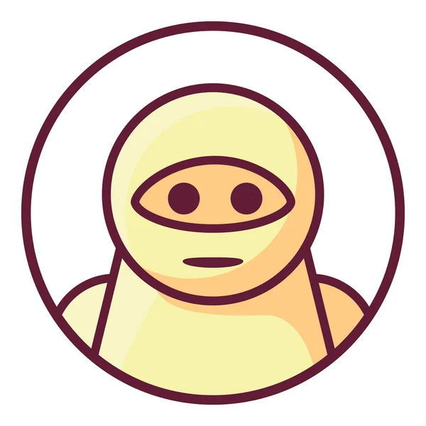 Inteligencia artificial. Chat bot icono personaje de dibujos animados. — Vector de stock