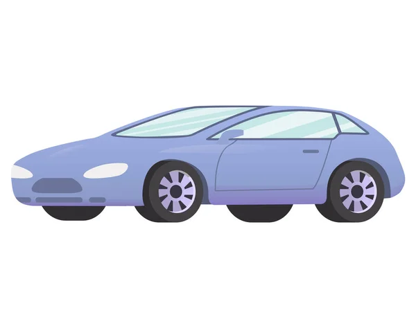Auto hatchback realistica.Illustrazione realistica vettoriale.Icona per negozi online e applicazioni per smartphone. — Vettoriale Stock