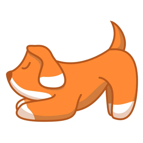 Aranyos kiskutya. Az állat-egészségügyi klinikák logó koncepciója. — Stock Vector
