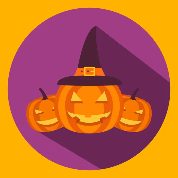 Happy Halloween.Holiday symbol.Pumpkin head lamp jack smiling. — Stock Vector