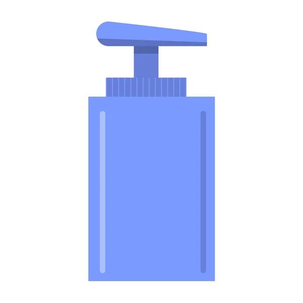 Plastová láhev s dávkovačem s dávkovačem tekutého antibakteriálního mýdla. — Stockový vektor