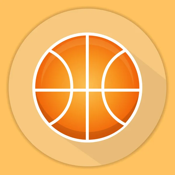 バスケットボールとスポーツ用具のアイコン。漫画シール. — ストックベクタ