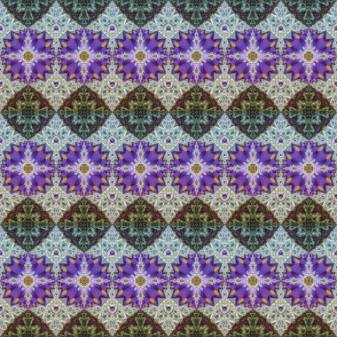 Sorunsuz arka plan deseni. Düzensiz dekoratif, sanat döşeme deseni düzensiz kırık parçalar,