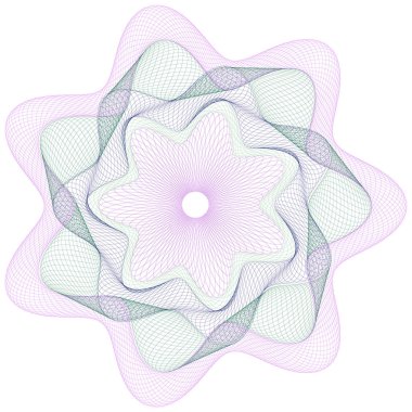 Filigran, Guillochlu güvenlik için arka plan tasarım öğesi için sertifika, diploma,