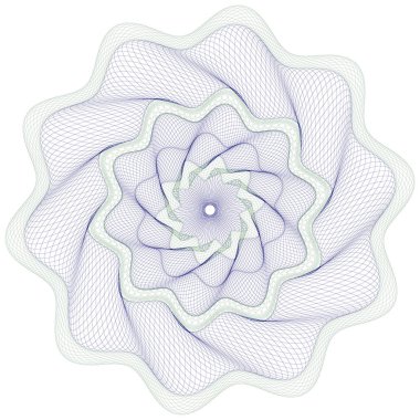 Filigran, Guillochlu güvenlik için arka plan tasarım öğesi için sertifika, diploma,