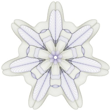 Guilloche rozet elemanı, sertifika için tasarım arka plan, diploma, Not,