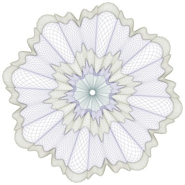 Guilloche rozet elemanı, sertifika için tasarım arka plan, diploma, Not,