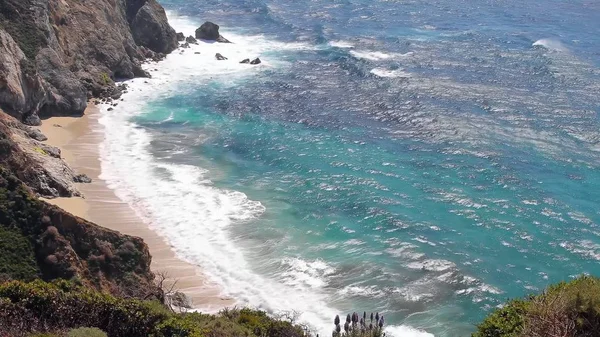 Natur Hintergrund Tropischer Strand Klares Wasser Und Blauer Wolkenhimmel Blauer — Stockfoto