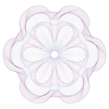 Arka plan filigranı, guilloche eleman tasarımı,