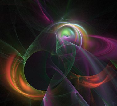 Soyut renk 3d arka plan, bilim, müzik, sanat, manevi, teknoloji, grafik tasarım gibi yaratıcı projeler için tasarım