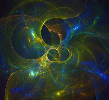 Bilim, müzik, sanat, manevi, teknoloji, Noel ve mutlu yeni yıl kartları ve davetiyeler, baskı, takvim, dekor iç gibi birden fazla proje için çok renkli fraktal 3d tasarım soyut arka plan,