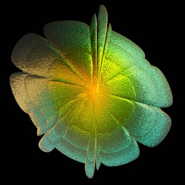 Soyut fraktal desenler ve şekiller. Dinamik akışkan doğal formlar. Çiçekler ve spiraller. Gizemli psikedelik rahatlama kalıbı.