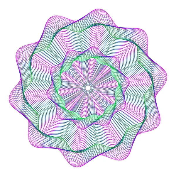 Filigran, Guilloche Rosetta, sertifika için arkaplan tasarımı, 