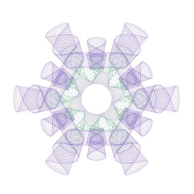 Filigran loncası. Filigran deseni, filigran banknot deseni. Banknotlar lonca hatlarını, desenleri, güvenli dalgaları ve pasaport kağıtlarını kontrol ediyor. Para birimi banknotu Guilloche, güvenlik sertifikası filigran arka planı