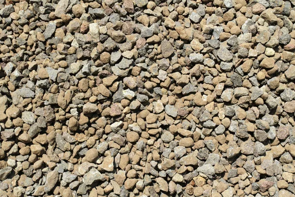 Light Gravel Floor Texture Brown Grey Pebble Stone Texture Ground — Stock Photo, Image