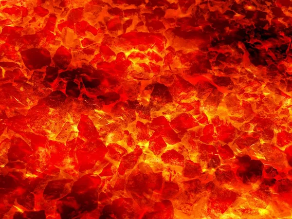 Kunst Heet Lava Vuur Abstract Patroon Illustratie Achtergrond — Stockfoto