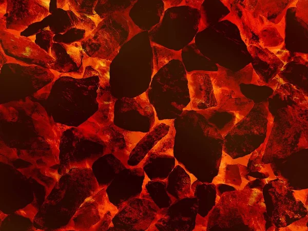 Arte Caldo Lava Fuoco Astratto Modello Illustrazione Sfondo — Foto Stock