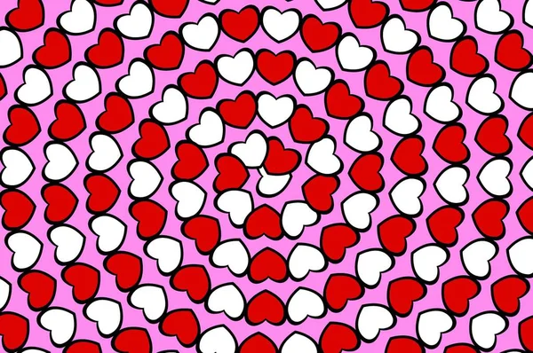 Art Heart Pattern Illustration Background — Stock Photo, Image