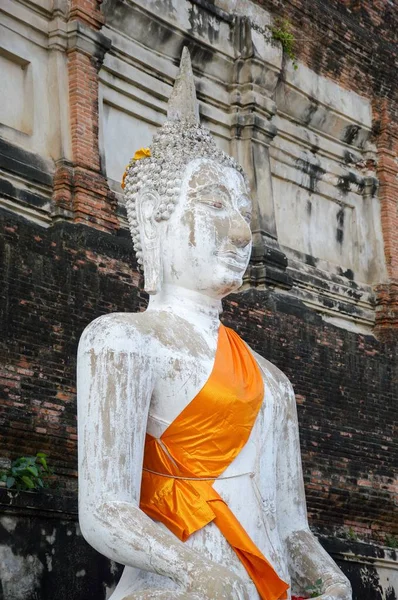 Ayutthaya Thaiföld Templom Buddha Szobor — Stock Fotó