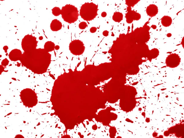 Красная Кровь Белом Фоне — стоковое фото